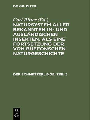 cover image of Der Schmetterlinge, Teil 5